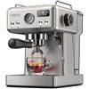 HiBREW H10A Macchina per caffè espresso semiautomatica, pressione 20 bar, montalatte, temperatura regolabile, brocca da 350 ml