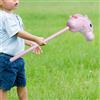 Peluche bastone cavallo finto gioco testa di animale di peluche per correre