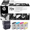 HP TESTINA DI STAMPA ORIGINALE HP F9J81A HP 729 4 COLORI Designjet T730 T830