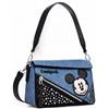 Desigual Accessories-Borsa a Mano in Poliuretano, Accessori Donna, Blu