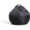 Avilia Pouf a Sacco XXL Moderno e Versatile - Poltrona a Sacco per Interni ed Esterni, Seduta Morbida e Confortevole per Relax, Ideale per Soggiorno, Camera e Giardino, 65x62cm, Nero