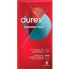 durex Profilattico durex supersottile close fit 6 pezzi