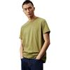 Calvin Klein Jeans T-shirt Maniche Corte Uomo Ck Embro Badge Scollo Rotondo, Turchese (Blue Tint), XS