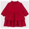 Abito Petit Bateau rosso con balze