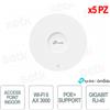 OMADA EAP653(5-pack) - TP-Link Omada EAP653 Access Point Indoor 5 Pezzi WiFi 6 AX3000 Slim Design per Reti Aziendali ad Alta Densità