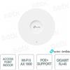 OMADA EAP620 HD - TP-Link Omada EAP620 HD Access Point Indoor WiFi 6 AX1800 Slim Design V3 per Reti Aziendali ad Alta Densità