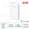 OMADA EAP615-Wall(5-pack) - TP-Link Omada EAP615-Wall 5 Pezzi Access Point Wall-Plate WiFi 6 AX1800 per Reti Aziendali ad Alta Densità