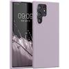 kwmobile Cover per Samsung Galaxy S22 Ultra Custodia - Back Case per Smartphone in Silicone TPU - Protezione Gommata - nuvola viola