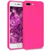 kwmobile Custodia Compatibile con Apple iPhone 7 Plus/iPhone 8 Plus Cover - Back Case per Smartphone in Silicone TPU - Protezione Gommata - rosa shocking