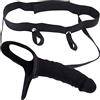 Fritosy Strap On Dildo con imbracatura, imbracatura regolabile con strapon cavo, set di giocattoli sessuali per adulti per donne uomini coppie lesbiche gay nero (lunghezza)
