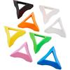 PH PandaHall 32pz Plastica Triangolo Magici Base 8 Colori Telaio Accessori Cornice Puzzle (Giallo, Rosso, Verde, Blu, Nero, Bianco, Arancione, Trasparente)
