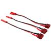 OliYin 3pcs T Plug to JST Adattatore per Batteria da Femmina a Femmina con Cavo 22AWG 10CM (Confezione da 3)