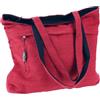 GURU SHOP Spaziosa borsa shopper stabile, borsa da spiaggia, borsa da yoga, nero/grigio, unisex, per adulti, 38 x 42 x 12 cm, rosso/nero, taglia unica