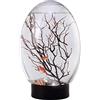GAOINTELL Ecosistema acquatico chiuso con base girevole Pesce per Acquario Regalo per Bambini Acquario Chiuso Acquario Con Base LED Palla Acquario
