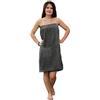 JEMIDI Asciugamano Sauna Donna - Telo con Top Elastico - Include Tasca con Cerniera per Chiavi e Accessori - Asciugamano Bagno Turco Spa - Telo in Cotone