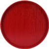 Jenngaoo Vassoio Rotondo in Legno Antiscivolo 24cm per Frutta, Pane e Torte - Piatto Portata a Mano per Cucina Domestica e Ristoranti