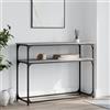 Rlxzsn Sonoma - Tavolo da console, multifunzione, per ingresso, corridoio, soggiorno o ufficio, design minimalista, grigio, 100 x 35,5 x 75 cm