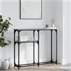 Rlxzsn Sonoma - Tavolo da console, multifunzione, per ingresso, corridoio, soggiorno o ufficio, design minimalista grigio, 90 x 22,5 x 75 cm