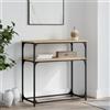 Rlxzsn Tavolo consolle da corridoio, tavolino da divano, console, multifunzione, per ingresso, corridoio, soggiorno o ufficio, design minimalista, rovere Sonoma, 75 x 35,5 x 75 cm