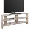 RICOO Mobile TV angolare 110 x 45 x 36 cm WM069-ES Mobiletto porta televisore Rovere marrone Sonoma