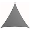 AMANKA Tenda da Sole UV - 2x2x2 Triangolo HDPE - Telo di Protezione Solare Balcone Giardino Grigio