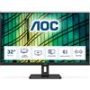 AOC E2 U32E2N LED display 80 cm (31.5") 3840 x 2160 Pixel 4K Ultra HD Nero