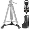 SMALLRIG Quick-Lock Photography Heavy Duty Tripod Dolly, Heavy Duty con Ruote in Gomma da 3, Gambe Regolabili, Maniglia e Borsa per il Trasporto, Capacità di 44,1 Libbre Ruote per Treppiede - 5020