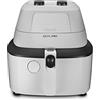 De'Longhi FH2101.W IDEALFRY Friggitrice ad Aria Calda, Capacità 1Kg, Frittura Leggera e Sana, Pannello di Controllo Manuale, Vasca Removibile da 3,9L, Pratico Coperchio e Timer Regolabile, Bianco
