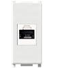 oniroview Presa RJ45 UTP cat.6A Compatibile Vimar Plana 14337.6 presa modulare 8 poli per cavi ethernet connessione a crimpare senza attrezzi, colore bianco