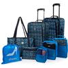 ITACA - Set Valigie Morbide. Set Valigia Bagaglio a Mano - Durevole Trolley Bagaglio a Mano - Set Trolley. Set di Valigie, Marino