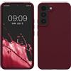 kwmobile Cover per Samsung Galaxy S22 Custodia - Back Case per Smartphone in Silicone TPU - Protezione Gommata - viola bordeaux