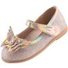 EIGHT KM Toddler Girls Dress Shoes Mary Jane Princess Wedding Ballerine Scarpe EKM7063 Glitter Scintillante Farfalla Minerva Oro Taglia EU 30