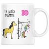Vulfire Tazza in Ceramica Le Altre Mamme, Io. Idea Regalo Unicorno Super Mamma, Tazza Colazione Personalizzata, Divertente (Bianco)
