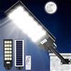 Viugreum 600W Lampione Solare LED da Esterno - 576 LED con Telecomando, IP65 Impermeabile, Sensore di Movimento | 6500K