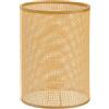 Housoutil Paralume in Rattan, Paralume a Botte in Rattan, Lampada Cilindrico in, E27 Cilindro in per Lampada Da Tavolo Lampadario Da