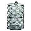 Guzzini LOVE, GZ11520192 Set 2 Contenitori Impilabili, Grigio/Cielo