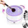 RoseFlower Pulitore Pennelli Trucco Elettrico, Automatica lava pennelli make up, macchina per la pulizia rotante multifunzionale - Pulizia efficace