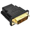 luoshaPUCY Adattatore DVI su HDMI, Connettore HDMI su DVI (24+1), 1080P Full HD Trasmissione dei Segnali