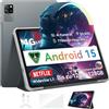 Blackview Android 15 Tablet Tab 60 Pro (2025), Tablet 10 Pollici, 12GB+128GB (TF 2TB), 5G Wi-Fi + Cellular, Octa Core T606, Batteria 7700mAh, Widevine L1/GPS/Face ID/AI Camera, Tablet Pc con Custodia