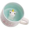 Biigming Tazza Unicorno Tazza Animali 3D Tazza da caffè in Ceramica Tazze Bambina 350ml con figurine di animati per Natale, compleanno, festa della mamma, regalo per amici(Unicorno)