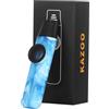 HSP-HSWITI Kazoo in stile giada, tono regolabile, kazoo professionale in resina ABS con cinque diaframmi per flauto e fascetta per gli appassionati di musica (blu)
