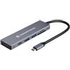 Conceptronic Docking Station Conceptronic DONN23G 6in1 2x Usb3.2/Usb PD 100W/Hdmi/SD/TF/MicroSD Grigio [DONN23G]