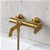 Fortis Lica rubinetto vasca monocomando, esterno, 18111BG, Lica oro spazzolato [Rubinetteria Bagno > Rubinetteria Vasca]