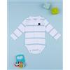 Prénatal Body bimbo bianco rigato azzurro