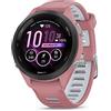 Garmin Forerunner® 265S Smartwatch da corsa, display AMOLED colorato, metriche di allenamento e informazioni sul recupero, rosa chiaro e grigio polvere, 42 mm