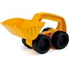 Hape Monster Digger - Piccolo Scavatore da Spiaggia - Ruspa Gialla con Paletta per Gioco all'Aperto Bambini/e dai 18 Mesi