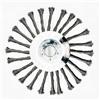 YUET Spazzola per Testina Decespugliatore 250 x 25.4MM a Cono Filo Decespugliatore per Diserbo Erbacce di Muschio Rovo in Giardino Accessori per Decespugliatori Curare da Prato Trimmer (10 Pollici)