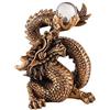 lachineuse - Statuetta Cinese Grande Drago - Statuetta Drago Feng Shui - 15 x 12 x 9,5 cm - Simbolo di Protezione e Felicità - Decorazione Asiatica Cinese - per Ufficio, casa - Colori Oro