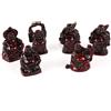 lachineuse - Cofanetto 6 Buddhas Rieurs Maitreya - Statuette Piccolo Buddha - Salute, Fortuna, Saggezza, Fortuna, Successo, Amore - Decorazione Feng Shui Porta Felicità Interni - Idea Regalo Deco Zen