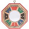 lachineuse - Bagua Protection Feng Shui - Specchio Convesso in Legno - 10,5x10,5 cm - Multicolore - Blocca Le Energie Negative - Oggetto delle tradizioni asiatiche - Idea Regalo